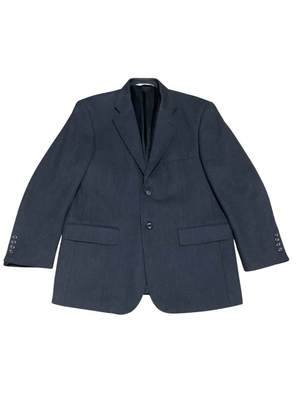 Pronto Uomo 100% Lambswool Sport Coat Size 40 Short Black Two-Button Classic Fit